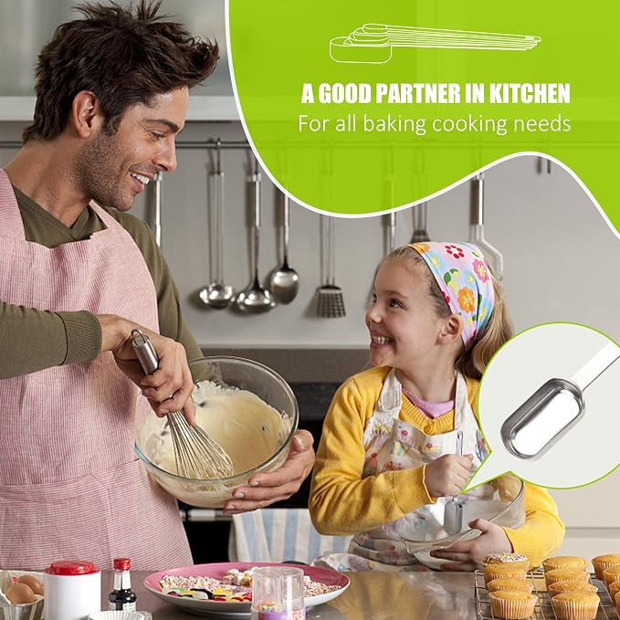 2PCS 1/4tsp Single Measuring Spoon, Stainless Steel Long Handle Individual - Image 6