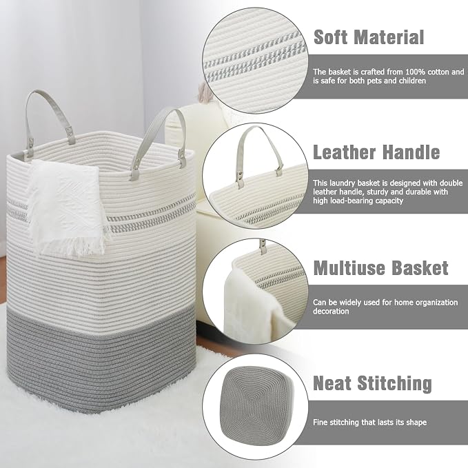 danpinera 75L Woven Laundry Hamper - Image 3