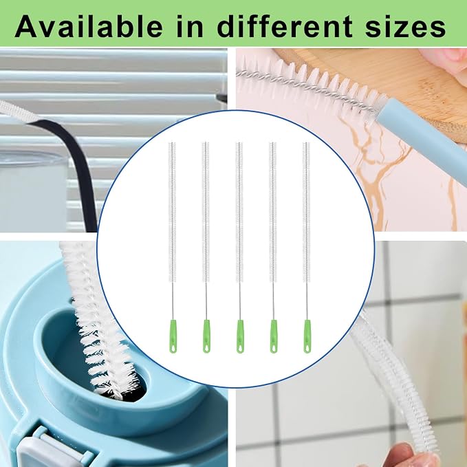 5pcs Extra Long Pipe Cleaning Brush, 15.16in/38.5cm Small Nylon Straw Cleaner - Image 7