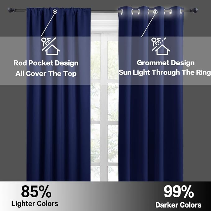 RYB HOME Kitchen Curtains 36 inch Long - Image 5