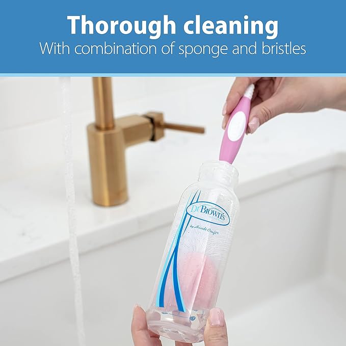 Dr. Brown's Reusable Sponge Baby Bottle Cleaning Brush - Image 4