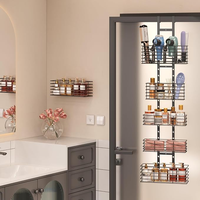 5-Tier Over The Door Organizer Bathroom - Image 3