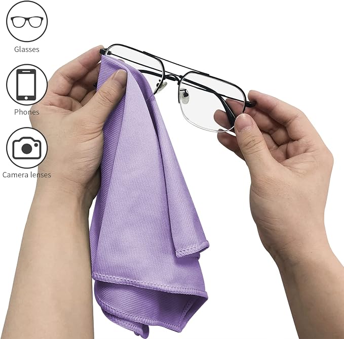 6 Pack Microfiber Glass Cleaning Cloth, 16 Inch X 16 Inch, Lint Free Quickly - Image 5