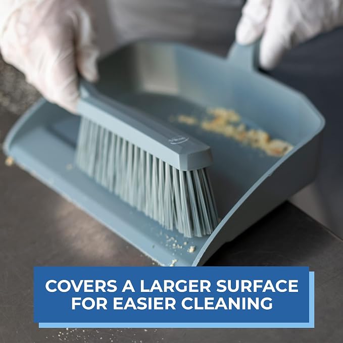Vikan 45873 Bench Cleaning Brush, Polypropylene/Polyester Soft Bristle Dustpan - Image 7