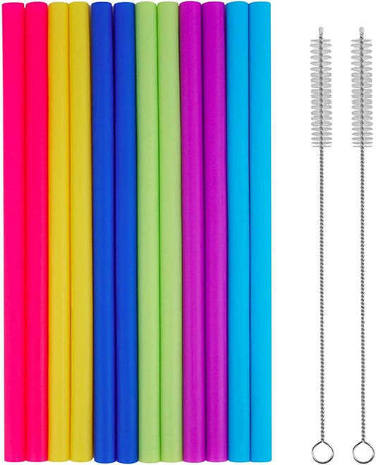 tifanso 14PCS Reusable Silicone Straws by tifanso