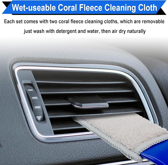 Double Head Brush for Car Clean, 2 in 1 Car Detailing Brush, Double Ended - Image 4