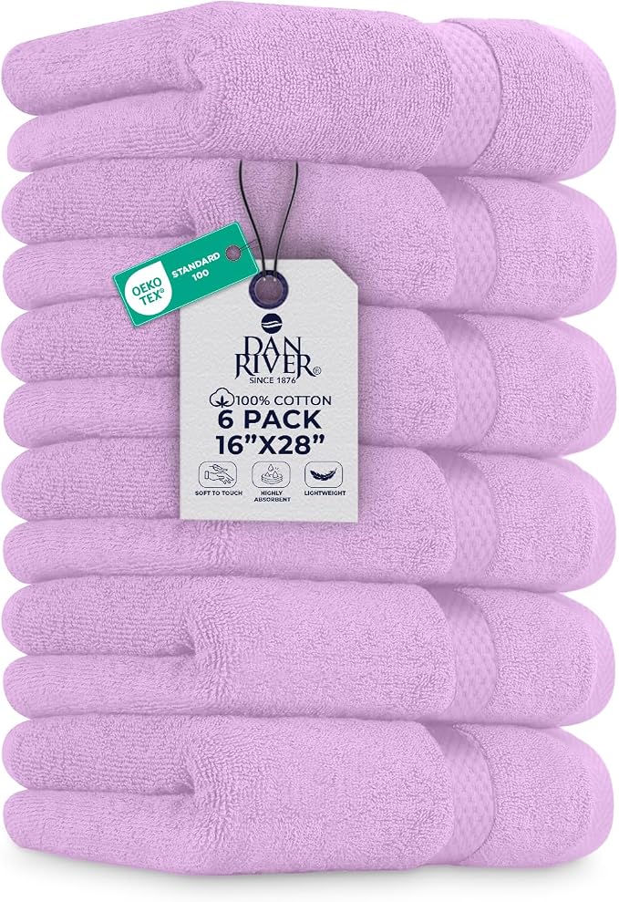 DAN RIVER 6-Pack Premium Hand Towels by DanRiver