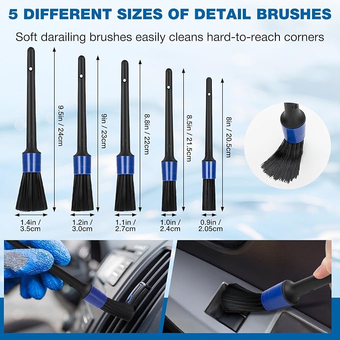 SHALL 19Pcs Car Detailing Kit Interior Cleaner, Car Interior Cleaning Kit - Image 4