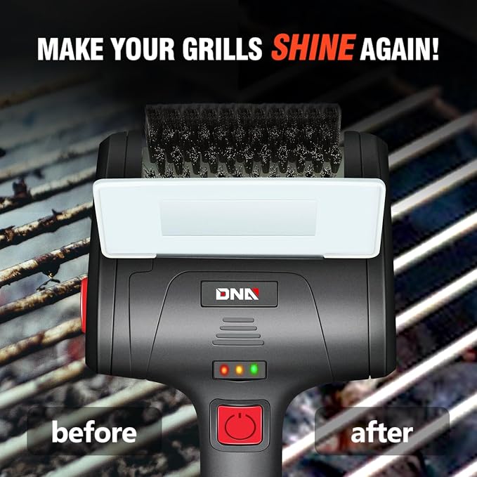 DNA Motoring Cordless Electric Grill Cleaning Scrub Brush Rechargeable - Image 3