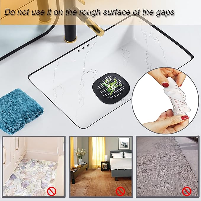Hair Drain Catcher, Square Drain Cover - Image 2