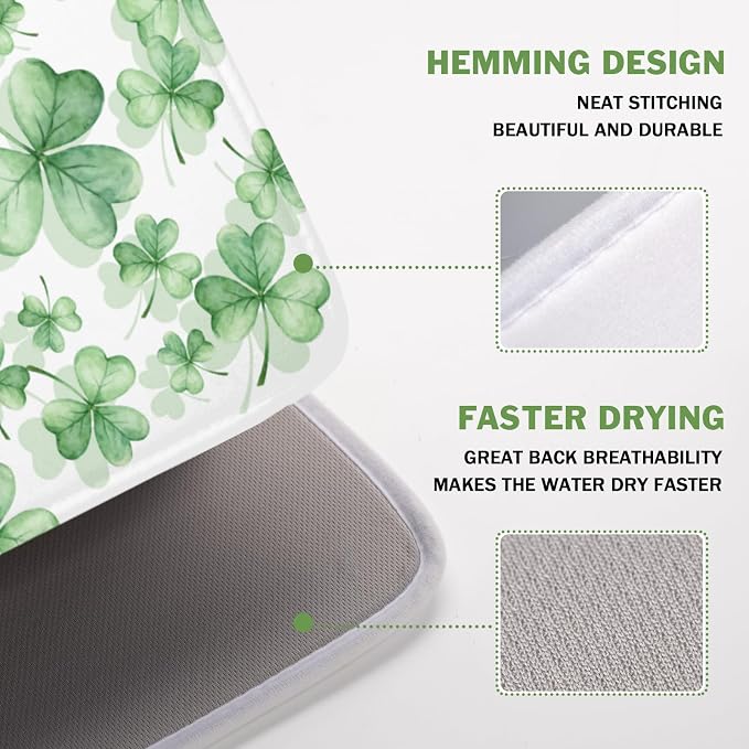 St Patrick's Day Dish Drying Mat - Image 4