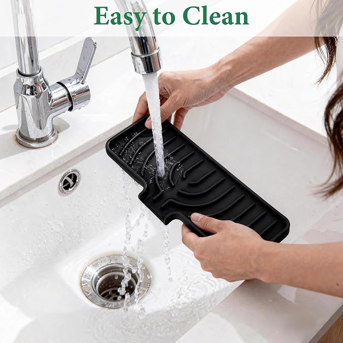 GUUKIN Sponge Holder for Kitchen Sink, Sink Caddy and Soap Tray | 10x5 inch - Image 4