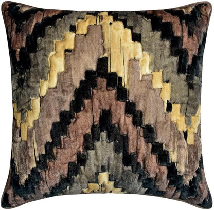 The HomeCentric King/Queen/Twin Beige Designer King 90"x18" Bed Runner Without Pillow Cover, Abstract, Chevron, Quilted Bed Scarf on Suede Velvet Fabric - Paramount