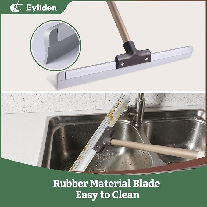 Eyliden Rubber Floor Squeegee, Quick Water & Foam Removal Broom | Heavy-Duty - Image 4