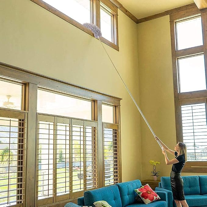 Microfiber Duster with Extension Pole 30 to 100'', with Bendable Head, - Image 6
