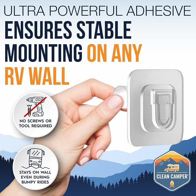 RV Toilet Brush by Clean Camper – Wall-Mounted Set, Scratch-Free Dual-Sided Head - Image 7