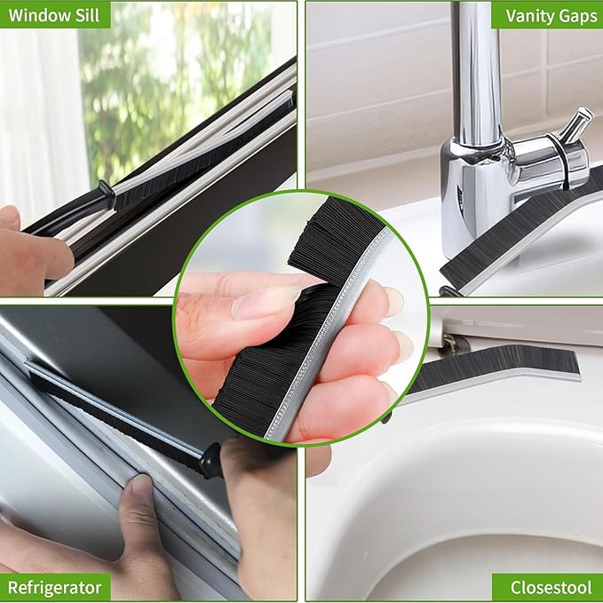 Crevice Cleaning Brush Set, Hard Bristle Gap Cleaning Tool, Ultra-Fine Nylon - Image 2