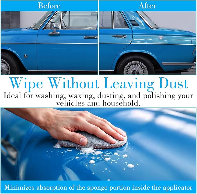 24 Pack Microfiber Applicator Pads Suede Detailing Sponges - Image 5