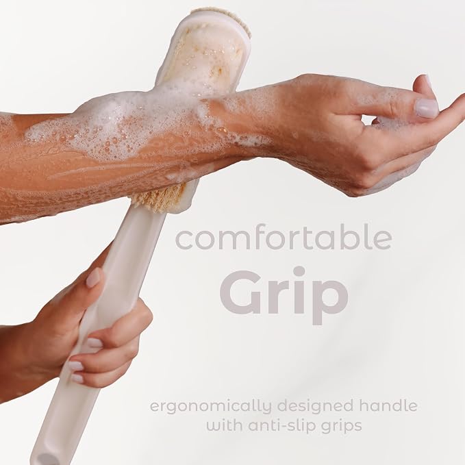 MainBasics Back Scrubber for Shower – Long Handle Dual-Sided Brush for Body - Image 7