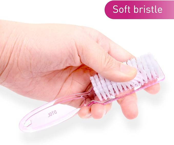Yesker 10 Pcs Handle Nail Scrubber Cleaning Brushes - Image 3