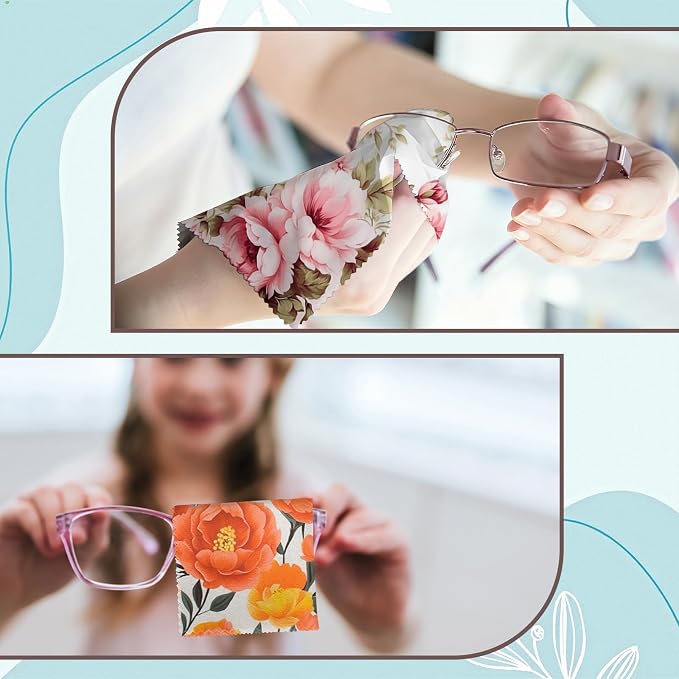 6 PCS Glasses Cleaning Cloth Eyeglass Lens Microfiber Cleaning Cloth Reusable - Image 5