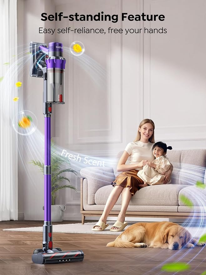 SMOTURE Cordless Vacuum Cleaner, 650W 55KPA 70Mins Vacuum Cleaners - Image 8