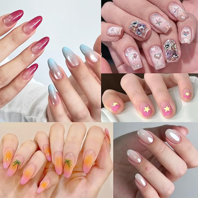 100Pcs Soft Nail Sponges for Ombre, Gradient Effect White Nail Art Sponges - Image 7