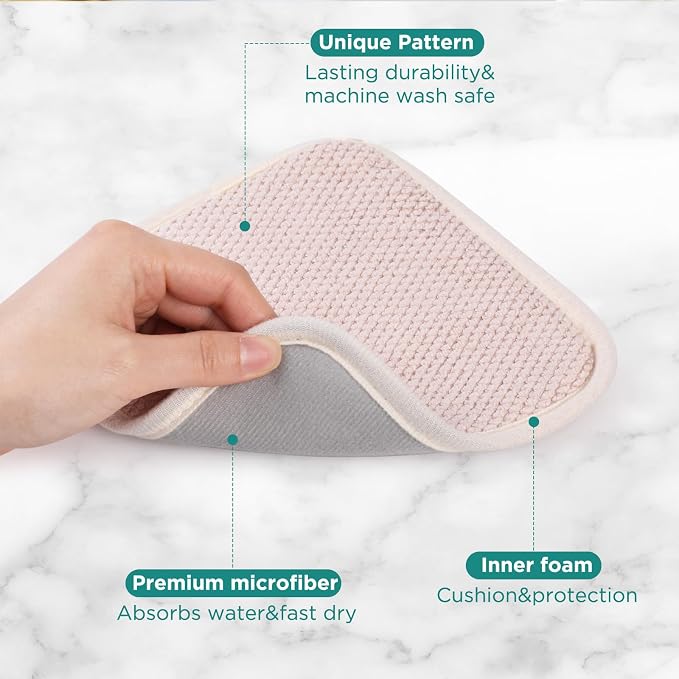 Microfiber Dish Drying Mat, Super Absorbent Kitchen Dish Drying Pad - Image 3