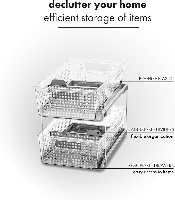 madesmart 2 Tier Organizer, Under Cabinet Storage - Image 10