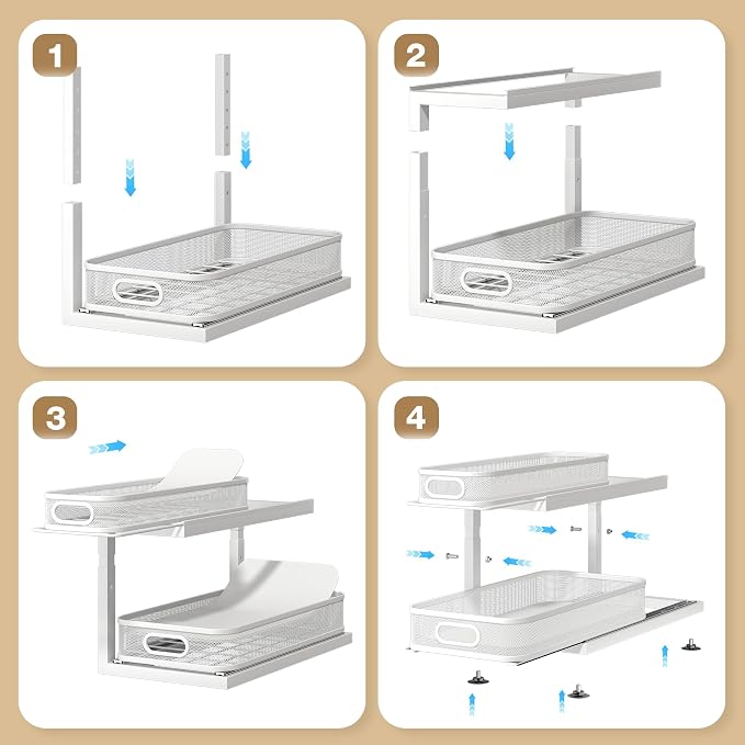 2-Pack 18.5 IN Depth Under Sink Organizer - Image 6