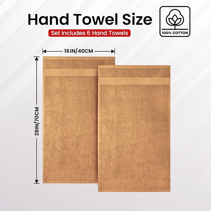 Infinitee Xclusives Beige Hand Towels - Image 3