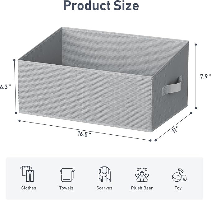 DIMJ Large Closet Storage Bins 8 Pack - Image 2