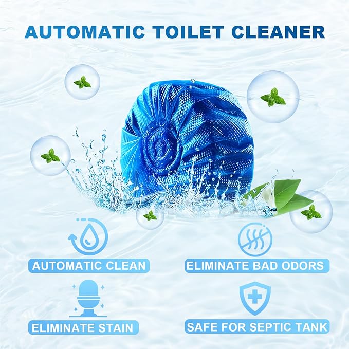 Toilet Bowl Cleaners, 100 Pack Blue Toilet Bowl Tablets - Image 2