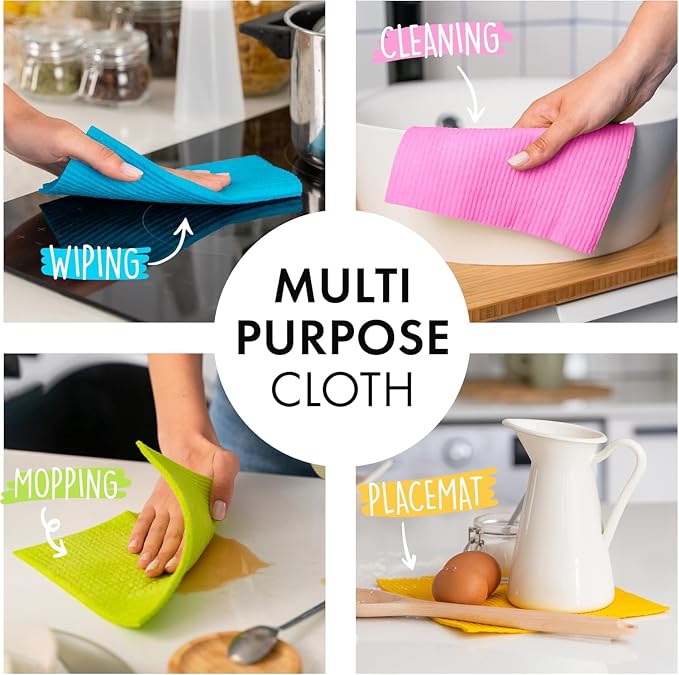 SUPERSCANDI 10 Pack Swedish Dishcloths - Image 3