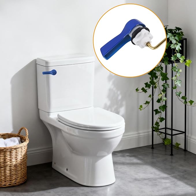 Hibbent Universal Metal Front Mount Toilet Handle Replacement Kit, Brass Toilet - Image 9