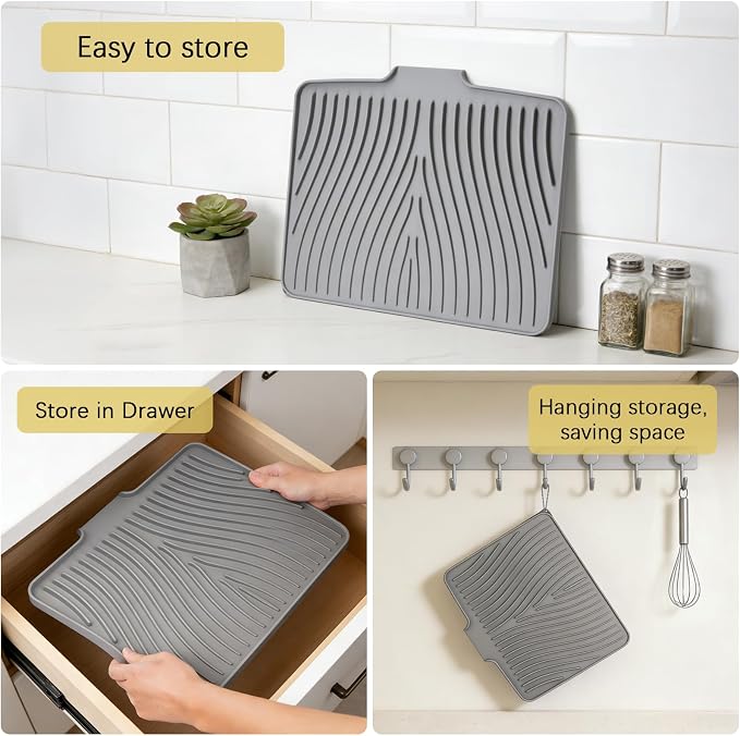 Silicone Drying Mat, Heat-Resistant, Eco-friendly, Hygienic Drying Pad - Image 6