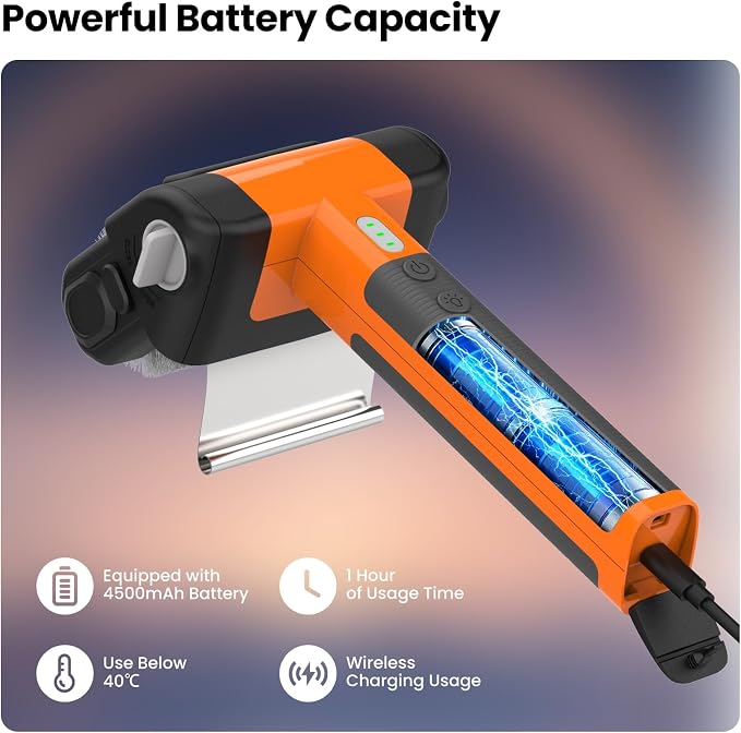Electric Grill Brush, Cordless Electric Rotary Grill Cleaner - Image 5