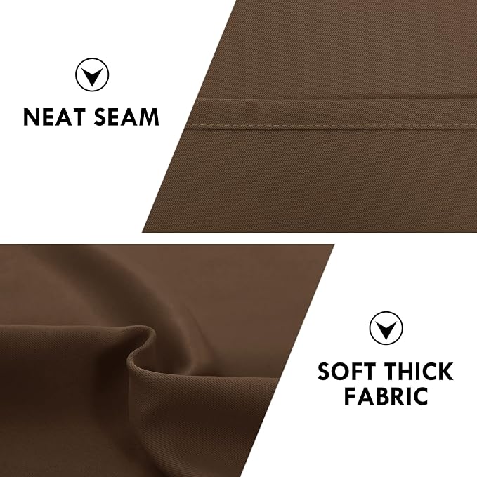 DWCN Brown Blackout Curtains for Bedroom, Thermal Insulated Energy Saving Room - Image 5