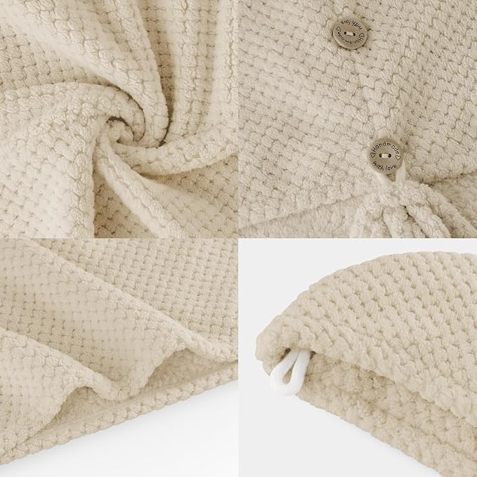2 Pack Large Microfiber Hair Towel Wrap, Quick Dry Hair Towels - Image 5