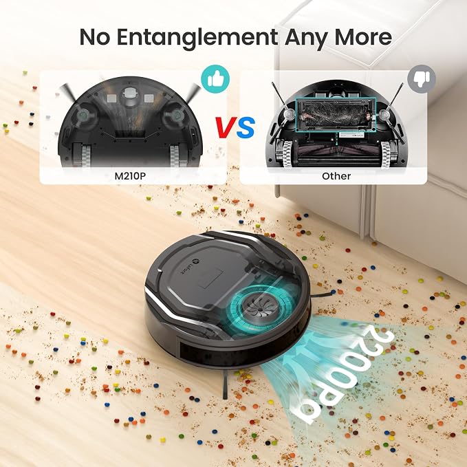 Lefant Robot Vacuum Cleaner M210 Pro, 2200Pa Suction, 120 Min Self-Charging - Image 6
