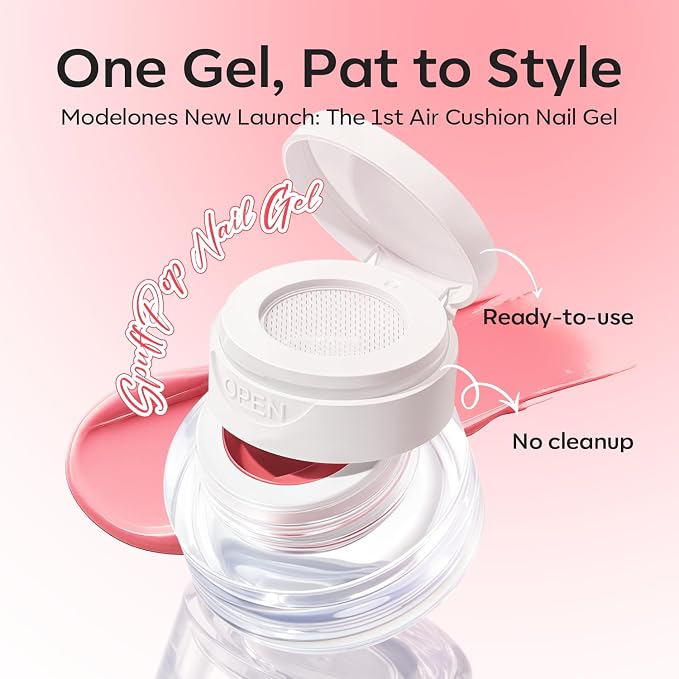 modelones Pat Paint Gel Nail Polish, 1 Jar Soak Off UV Patting Gel Polish - Image 2