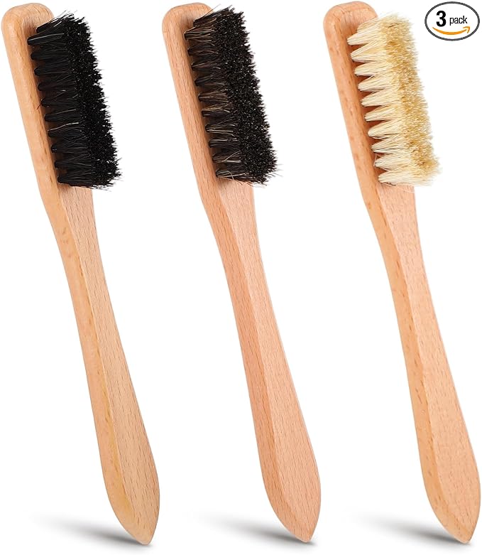 3 Pcs Wood Laundry Stain Brush Set by Andibro