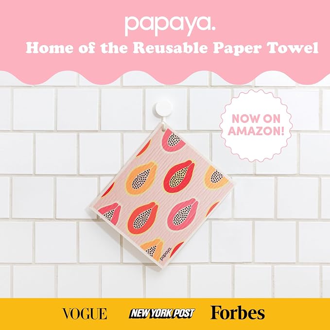 Papaya Reusable Paper Towels, Premium Swedish Dishcloths - Image 9