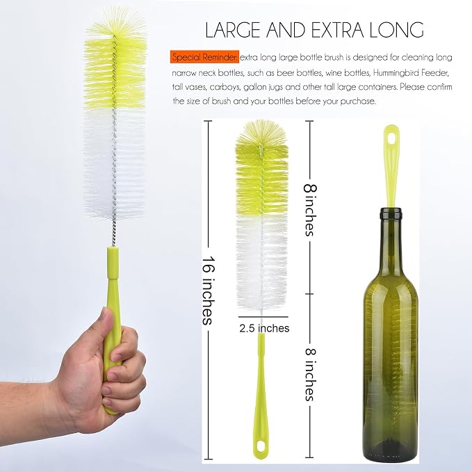 ALINK 16 inch Long Bottle Brush Cleaner - Image 2