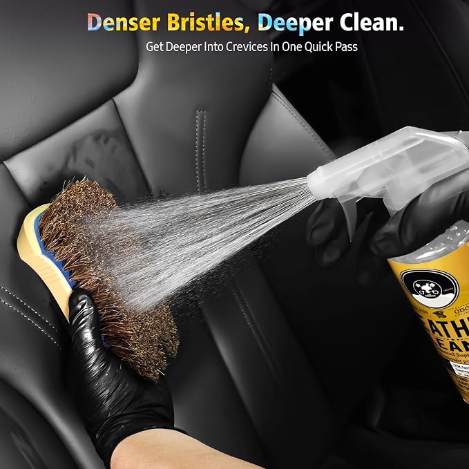 YeewayVeh Horse Hair Leather Cleaning Brush - Image 3