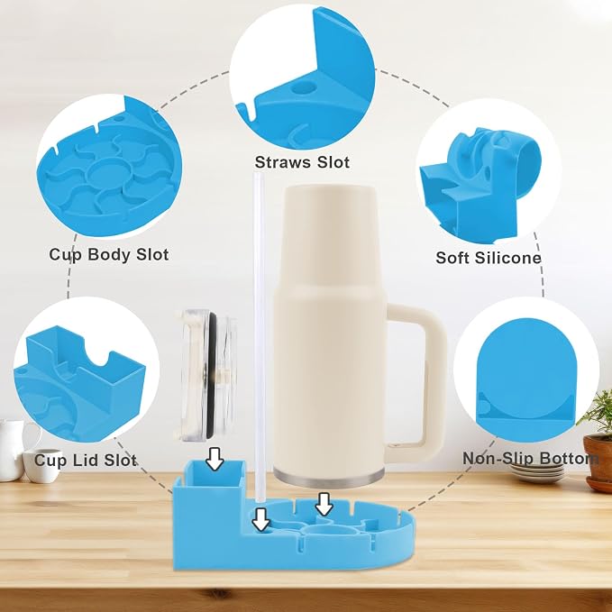 Water Bottle Drying Rack, Silicone Tumbler Drying Rack, Baby Bottle Dryer Holder - Image 5