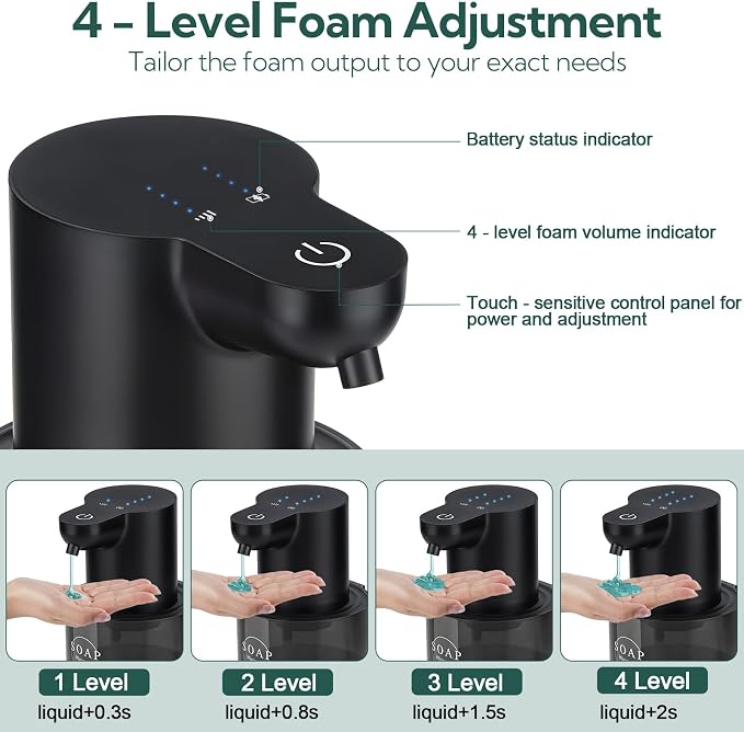 2 Pack Automatic Soap Dispenser, Touchless Automatic Liquid Soap Dispenser - Image 2