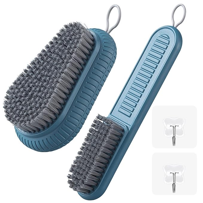 2PCS Heavy Duty Nail Brush for Cleaning Fingernails by Emsiok