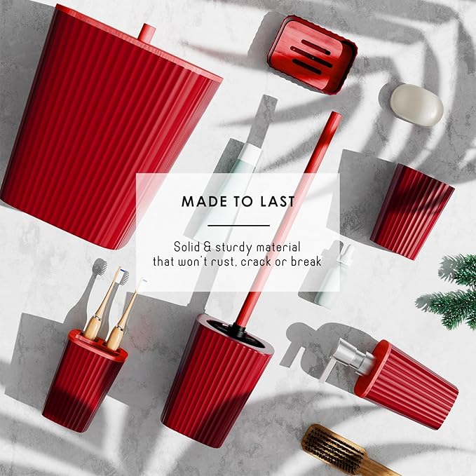 Clara Clark Christmas Bathroom Accessory Set - Image 8
