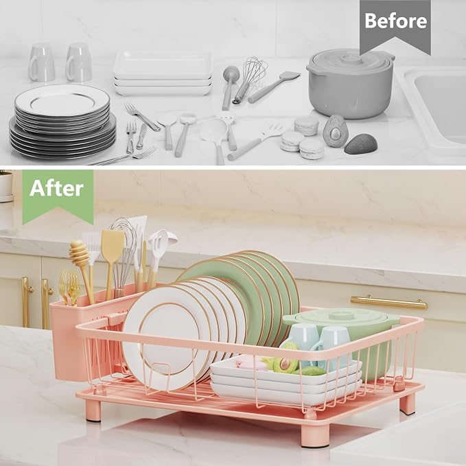 Pink Dish Drying Rack - Image 6